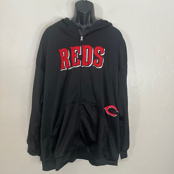 Cincinnati Reds Fleece Hoodie 4XL Gently worn 100% polyester fleece interior - Picture 1 of 5